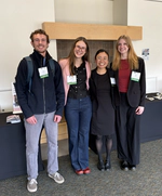The team presents at UVM Student Research Conference